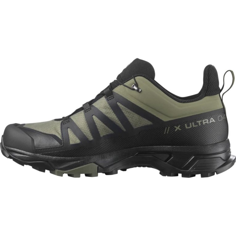 Black / Olive Salomon X Ultra 4 GTX Men's Hiking Shoes | PH 61259A